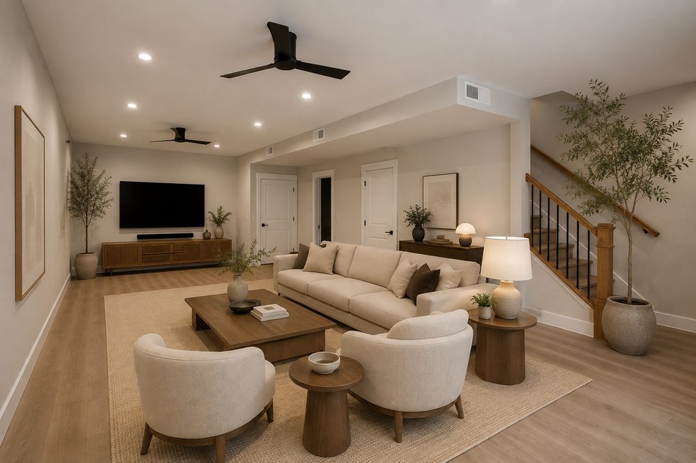 Styled living room, 210 W McKinley St