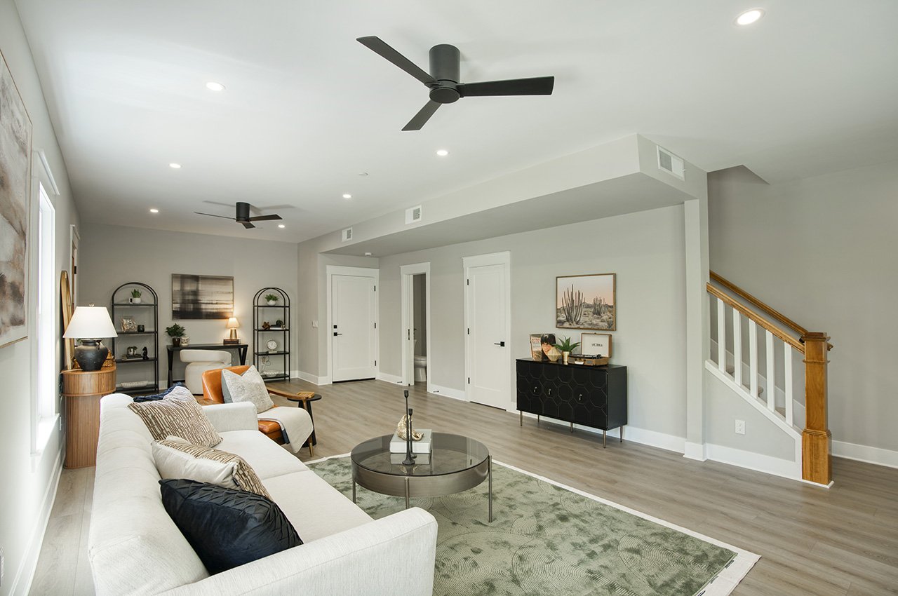 Furnished living room, 804 N 2nd Ave — Model Home