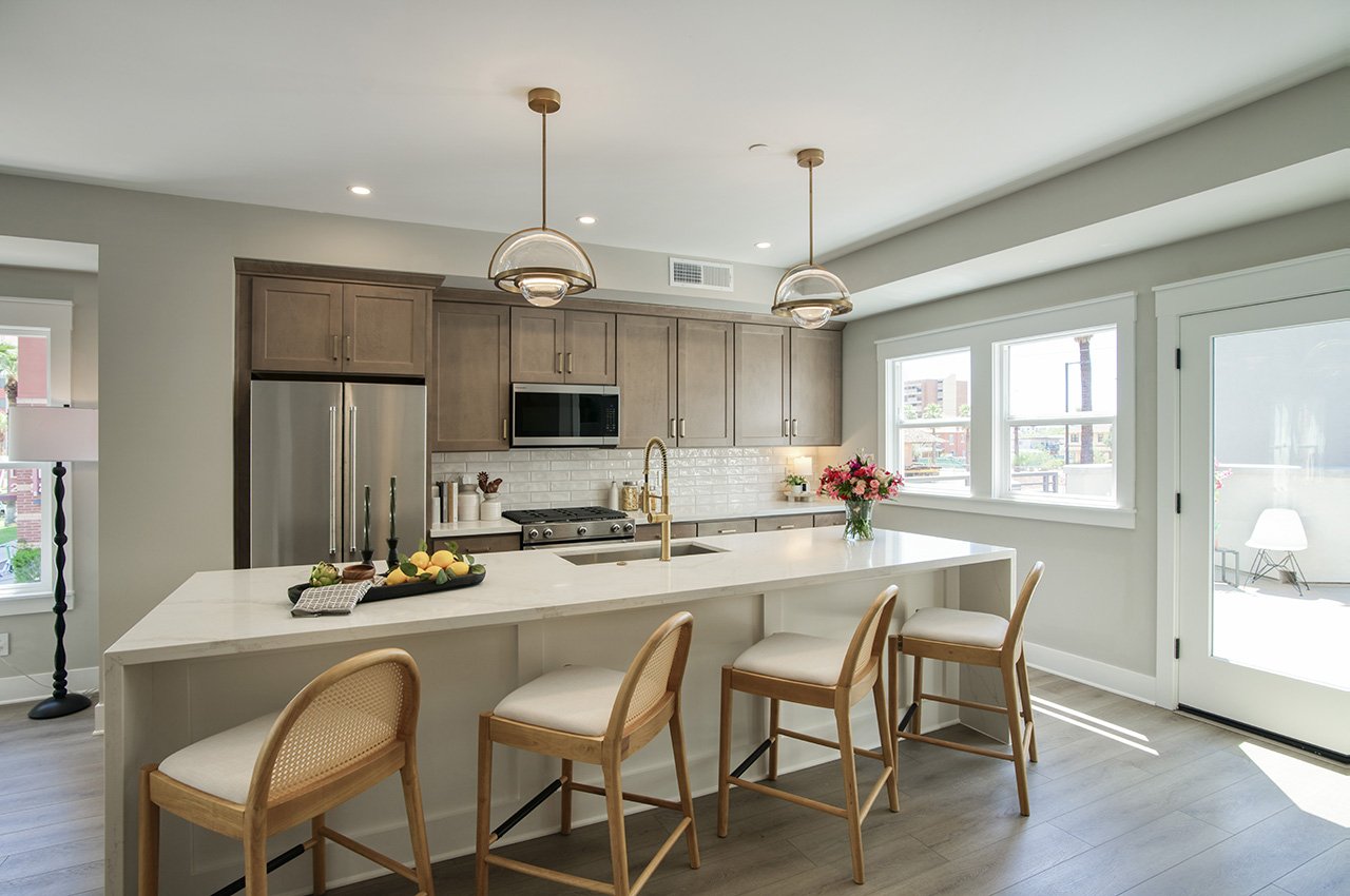 Kitchen with waterfall island, 804 N 2nd Ave — Model Home