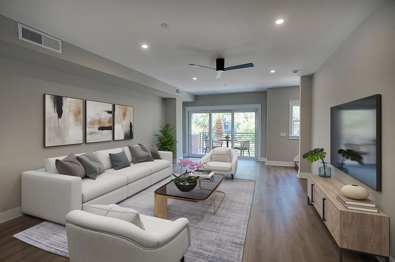 Styled living room, 806 N 2nd Ave